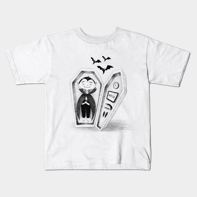 Sweet Dreams Kids T-Shirt by Gummy Illustrations